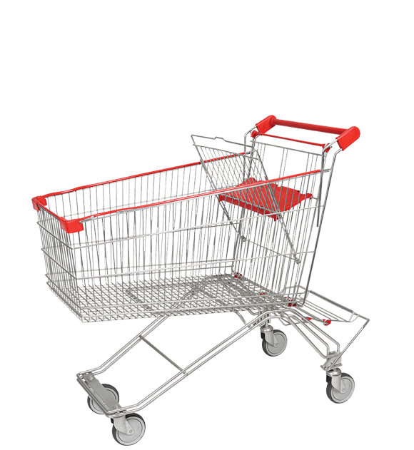 metal kids shopping trolly